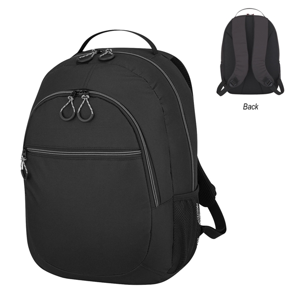 Black With Gray color option for Traveler's Cross Town Rucksack