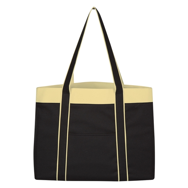 Black With Natural color option for Roach Tote Bag