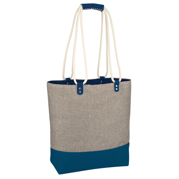 Gray-Navy color option for Heathered Day To Day Tote