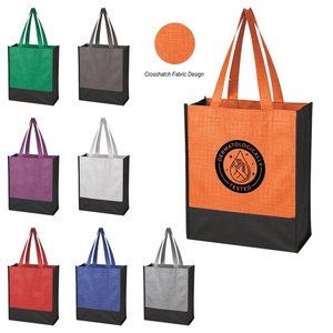 Photo of Stylish Colorful Crosshatch Tote Bag