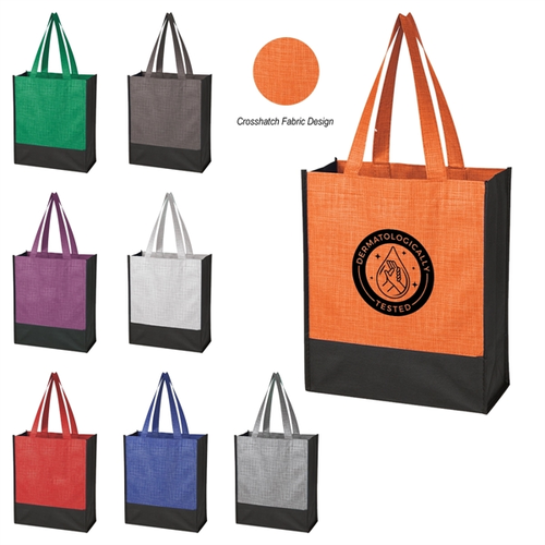 Main photo of Stylish Colorful Crosshatch Tote Bag