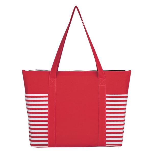 Red color option for Next Line Tote Bag