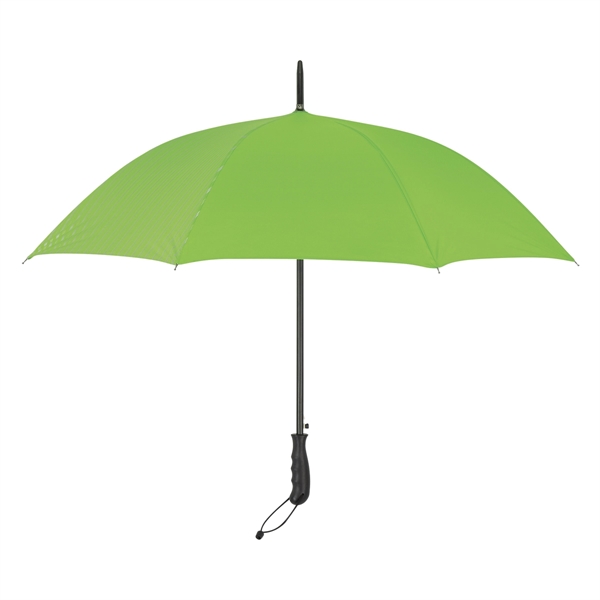 Lime Green-Silver color option for 46" Custom Panel Umbrella With Stripes