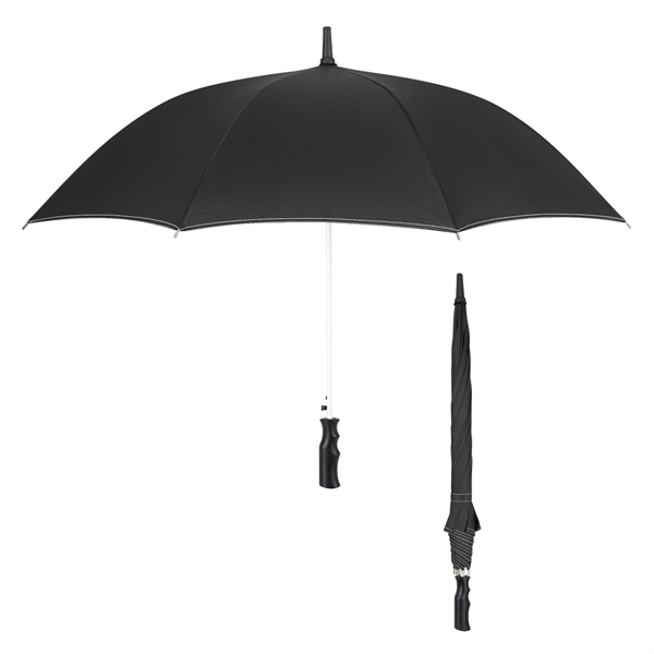 Black With White color option for 47" Arc Automatic Umbrella