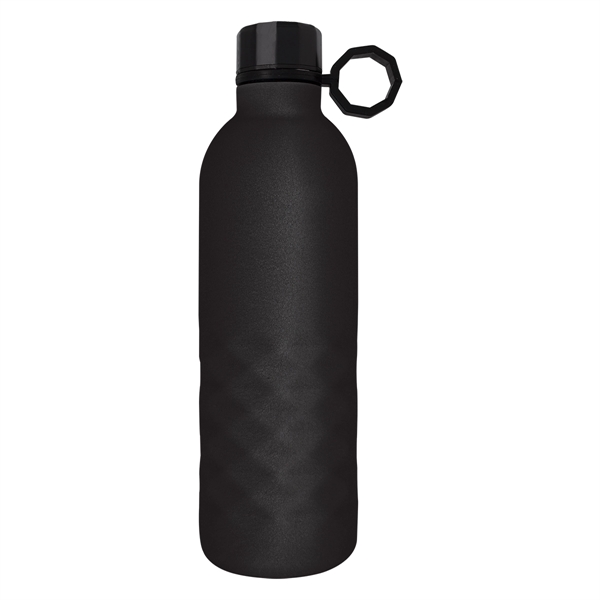 Black color option for 17 Oz. Custom Arlington Sandstone Bottle In A Gift Box