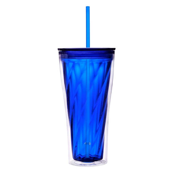 Translucent Blue color option for Glittery Tumbler