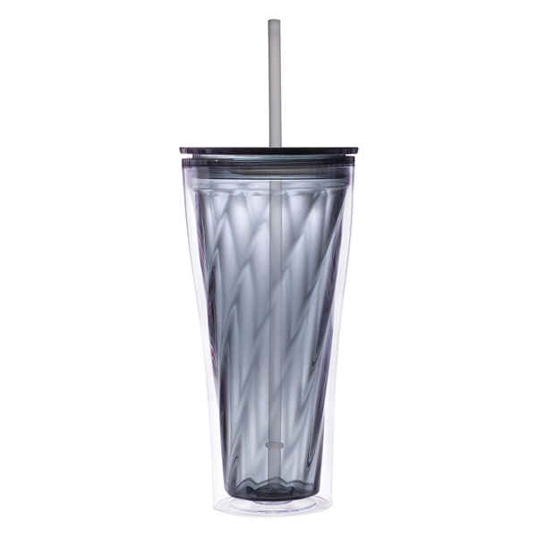 Translucent Charcoal color option for Glittery Tumbler