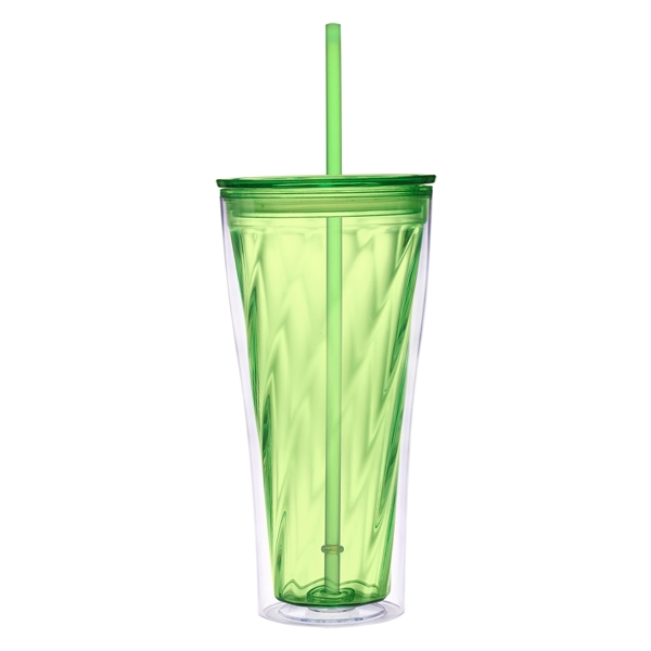 Translucent Lime color option for Glittery Tumbler