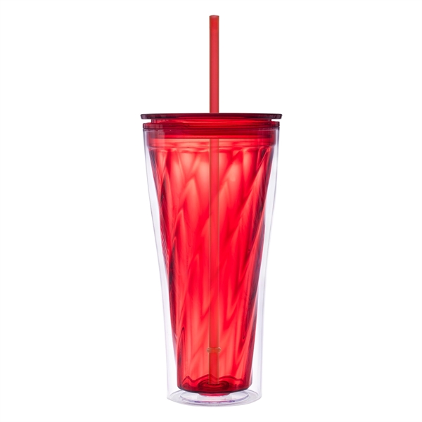 Translucent Red color option for Glittery Tumbler