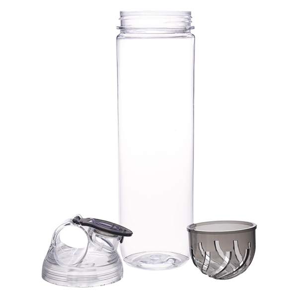 Clear With Charcoal color option for 26 Oz. Tritan Infuser Water Bottle