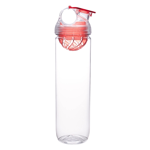 Clear With Red color option for 26 Oz. Tritan Infuser Water Bottle
