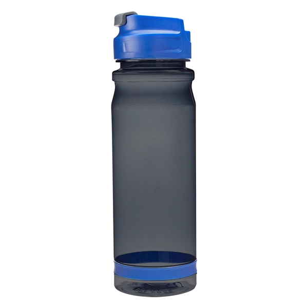 Charcoal With Blue color option for 25 Oz. Tritan Made Travel Bottle