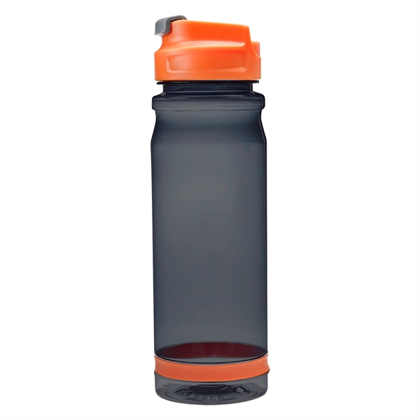 Charcoal With Orange color option for 25 Oz. Tritan Made Travel Bottle