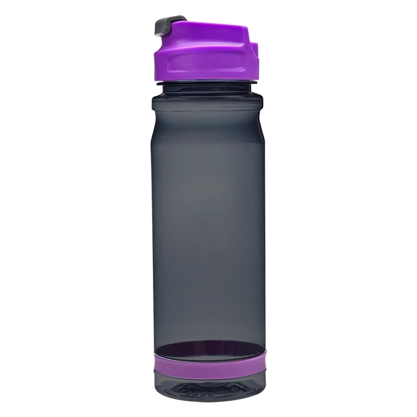 Charcoal With Purple color option for 25 Oz. Tritan Made Travel Bottle