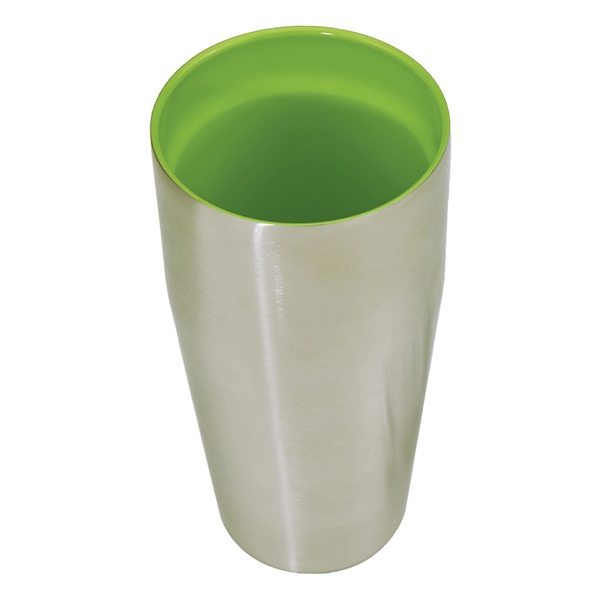 Silver-Lime Green color option for 18 Oz. Ceramic Stainless Steel Tumbler