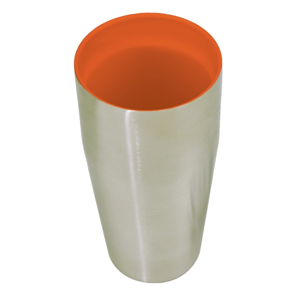 Silver-Orange color option for 18 Oz. Ceramic Stainless Steel Tumbler