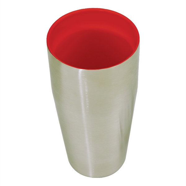 Silver-Red color option for 18 Oz. Ceramic Stainless Steel Tumbler