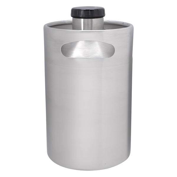 Silver color option for 64 Oz. Portable And Handy Stainless Steel Growler