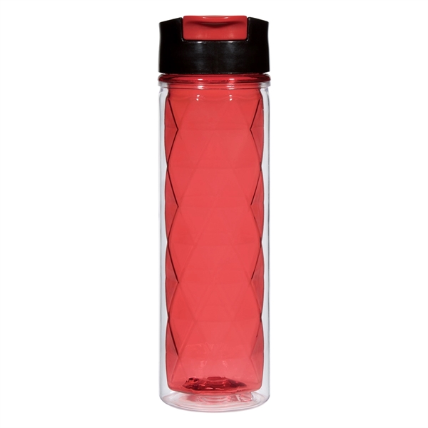 Translucent Red color option for Glittery Tritan Bottle