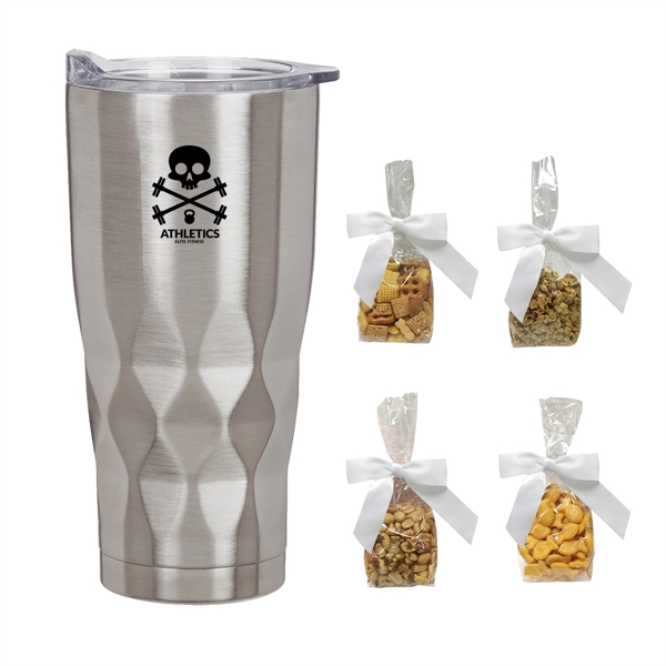 Silver color option for Stainless Steel Made Cyclone Tumbler With Stuffer Pack