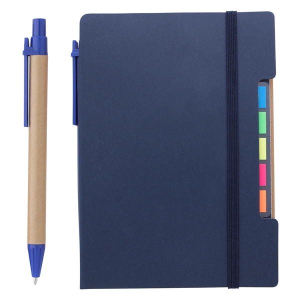 Blue color option for Notebook With Pen And Sticky Flags