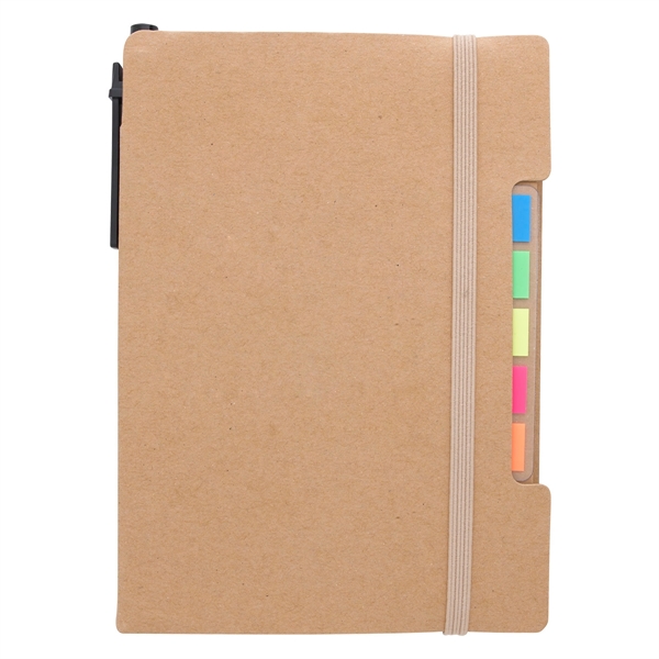 Natural color option for Notebook With Pen And Sticky Flags