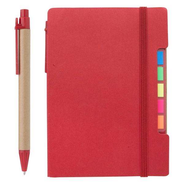 Red color option for Notebook With Pen And Sticky Flags