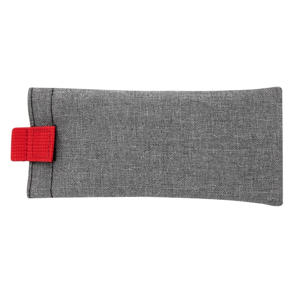 Gray With Red color option for Heathered Eyeglass Holder