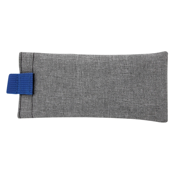 Gray With Royal Blue color option for Heathered Eyeglass Holder