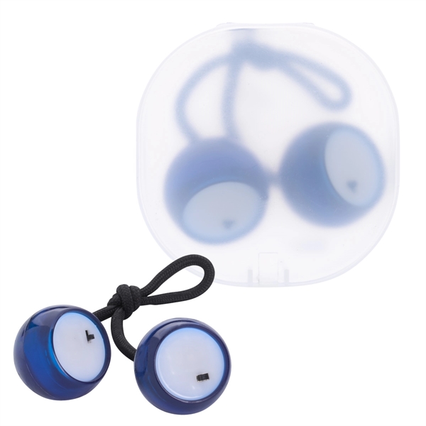 Translucent Blue color option for Illuminating Finger Clackers With Case