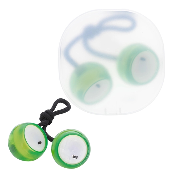 Translucent Lime color option for Illuminating Finger Clackers With Case