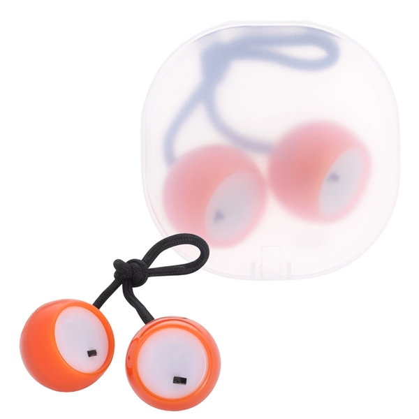 Translucent Orange color option for Illuminating Finger Clackers With Case