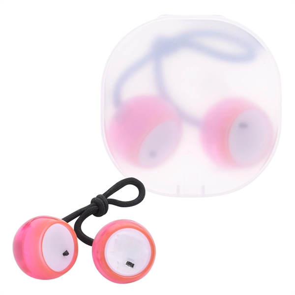 Translucent Pink color option for Illuminating Finger Clackers With Case