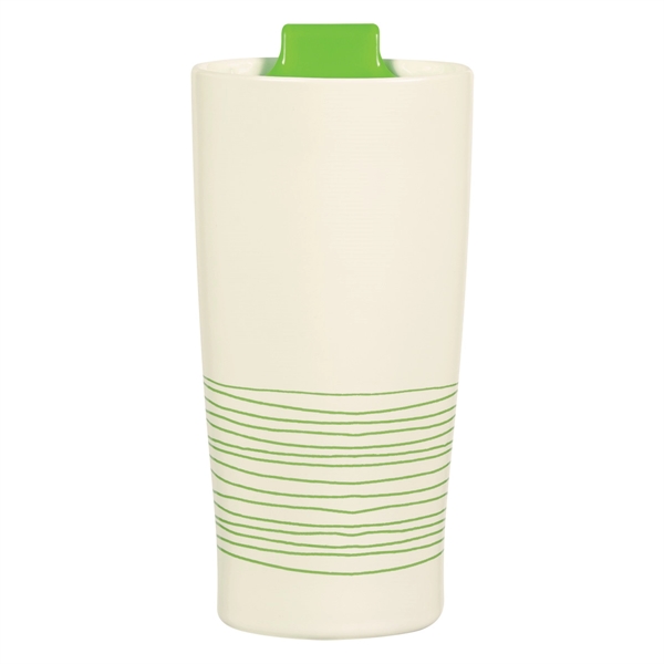 White With Lime color option for Montana Everyday Stoneware Tumbler