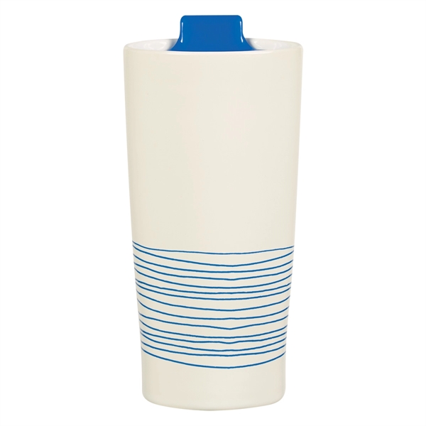 White With Ocean color option for Montana Everyday Stoneware Tumbler