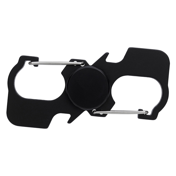 Metallic Black color option for Handy Carabiner Fidget Spinner And Bottle Opener
