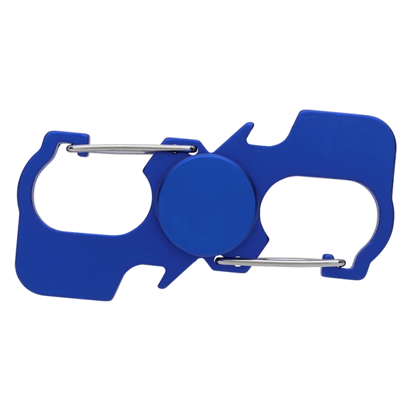 Metallic Blue color option for Handy Carabiner Fidget Spinner And Bottle Opener