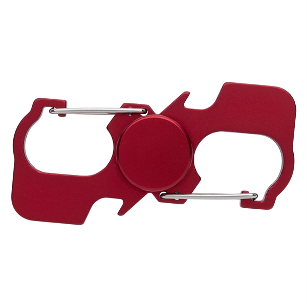 Metallic Red color option for Handy Carabiner Fidget Spinner And Bottle Opener