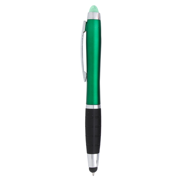 Metallic Green color option for Stylus Pen With Bright Led Light
