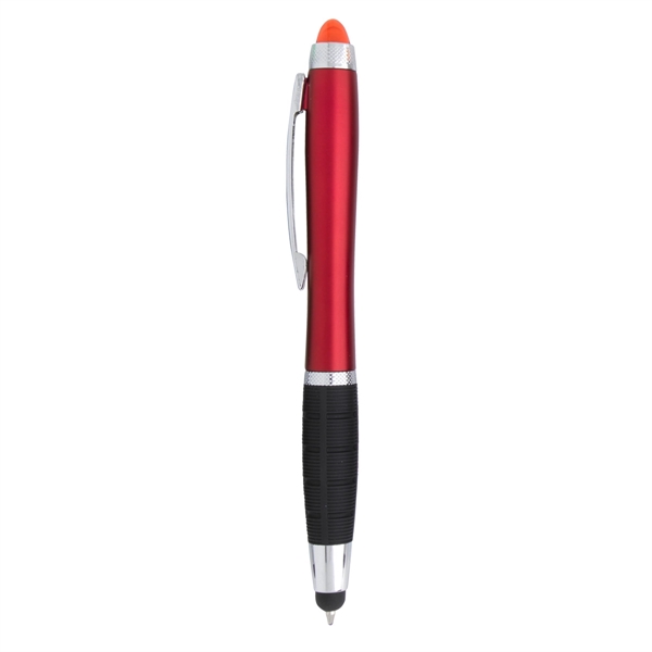 Metallic Red color option for Stylus Pen With Bright Led Light