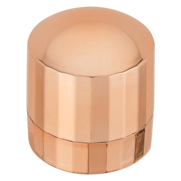 Rose Gold color option for Metal Designed Lip Balm Dome