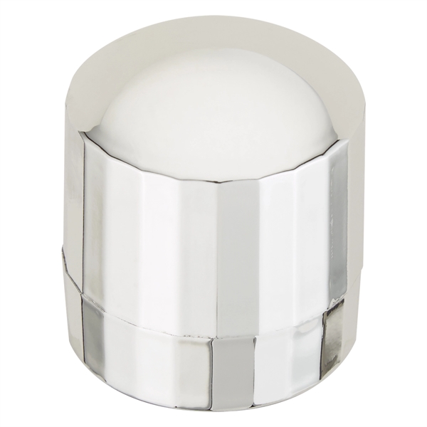 Silver color option for Metal Designed Lip Balm Dome
