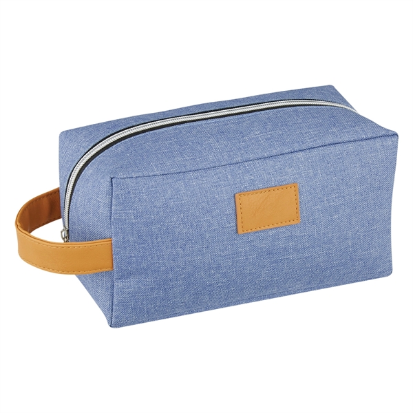 Blue color option for Heathered Cosmetics Pouch