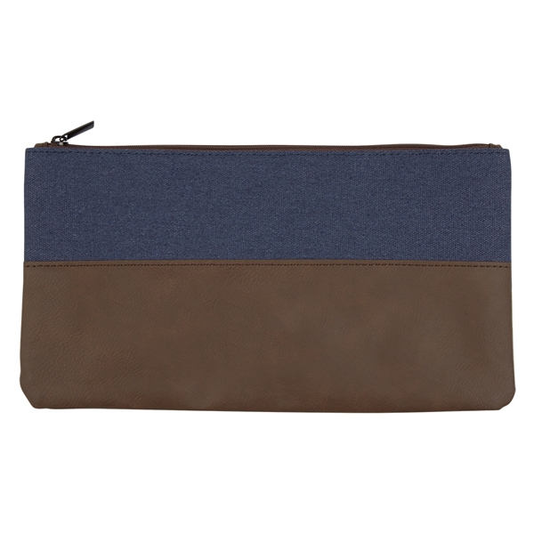 Navy-Brown color option for Handy Bombay Wallet Sized Pouch