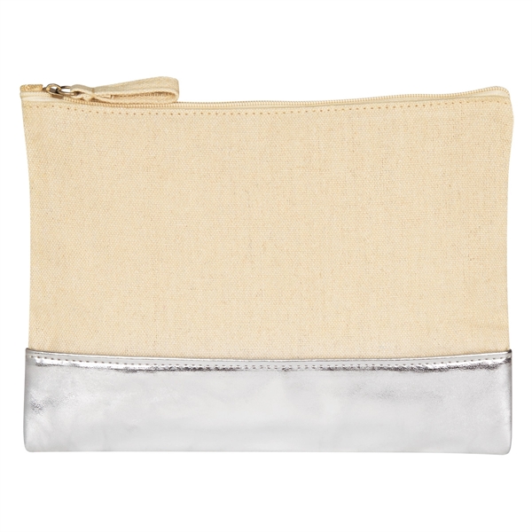 Nat With Silver color option for 12 Oz. Cotton Hygiene Bag