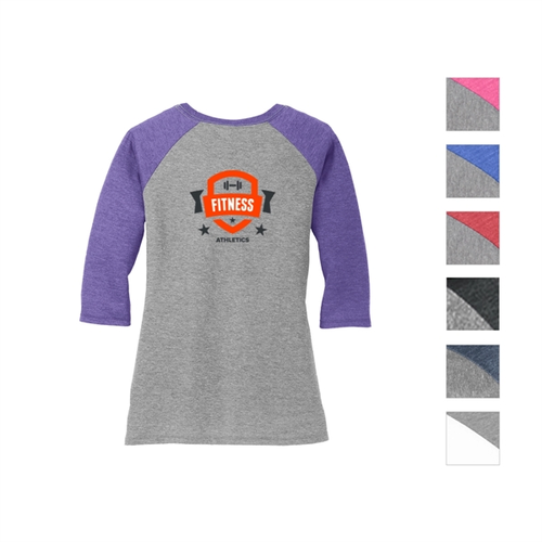 Main photo of Ladies 3/4 Sleeve Raglan