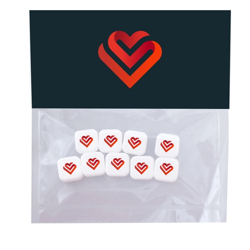 Photo of Full Color Process Large Candy Bags  With Header Card