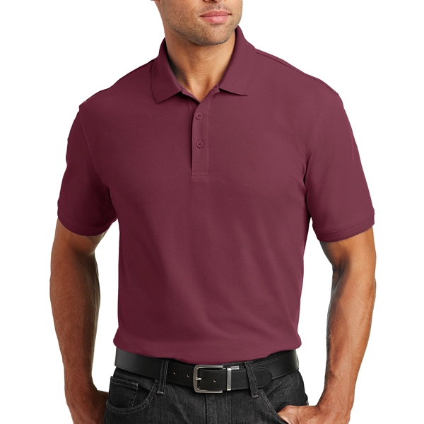Burgundy color option for Top Quality Port Authority Polo Shirt