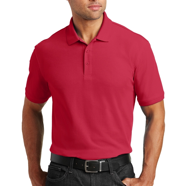 Rich Red color option for Top Quality Port Authority Polo Shirt