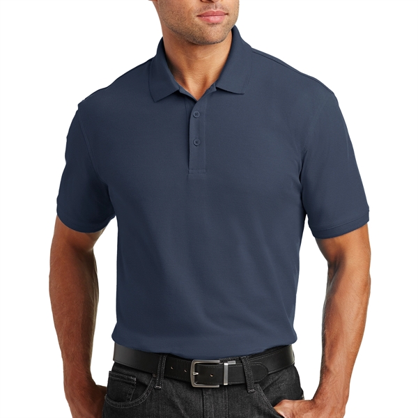 River Blue Navy color option for Top Quality Port Authority Polo Shirt